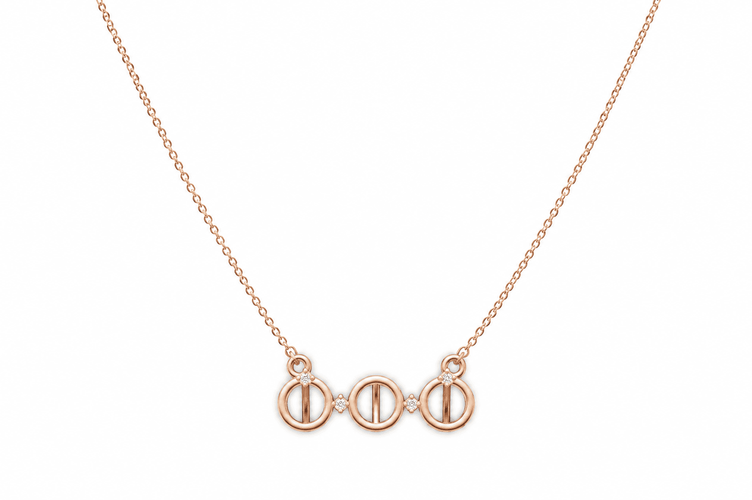 Triple Halo Chain , 16Inch , Yellow Gold , 18 K