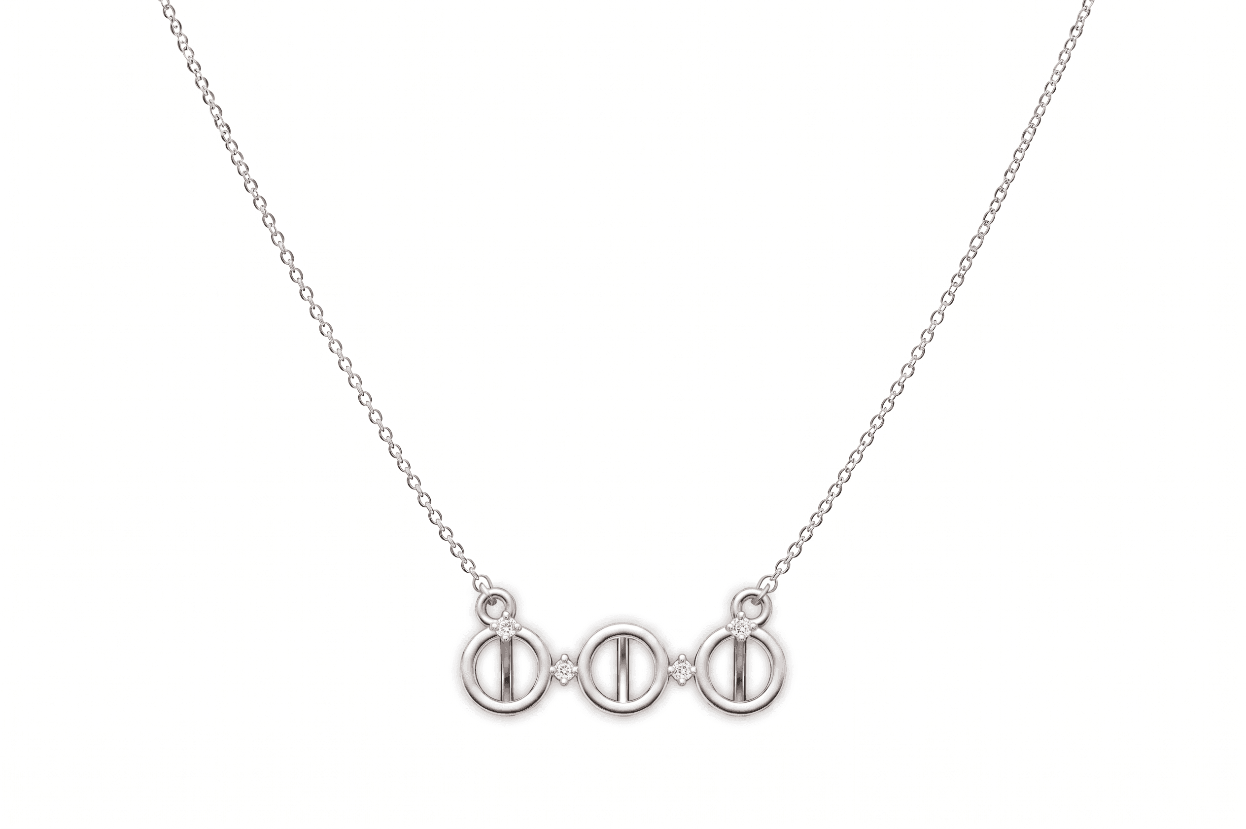 Triple Halo Chain , 16Inch , Yellow Gold , 18 K