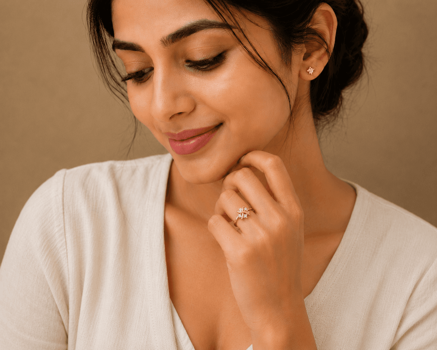Astral Ring , 7MM , 18 K , Yellow Gold