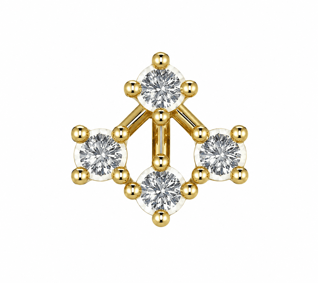 Arvia Nosepin , Yellow Gold , 18 K