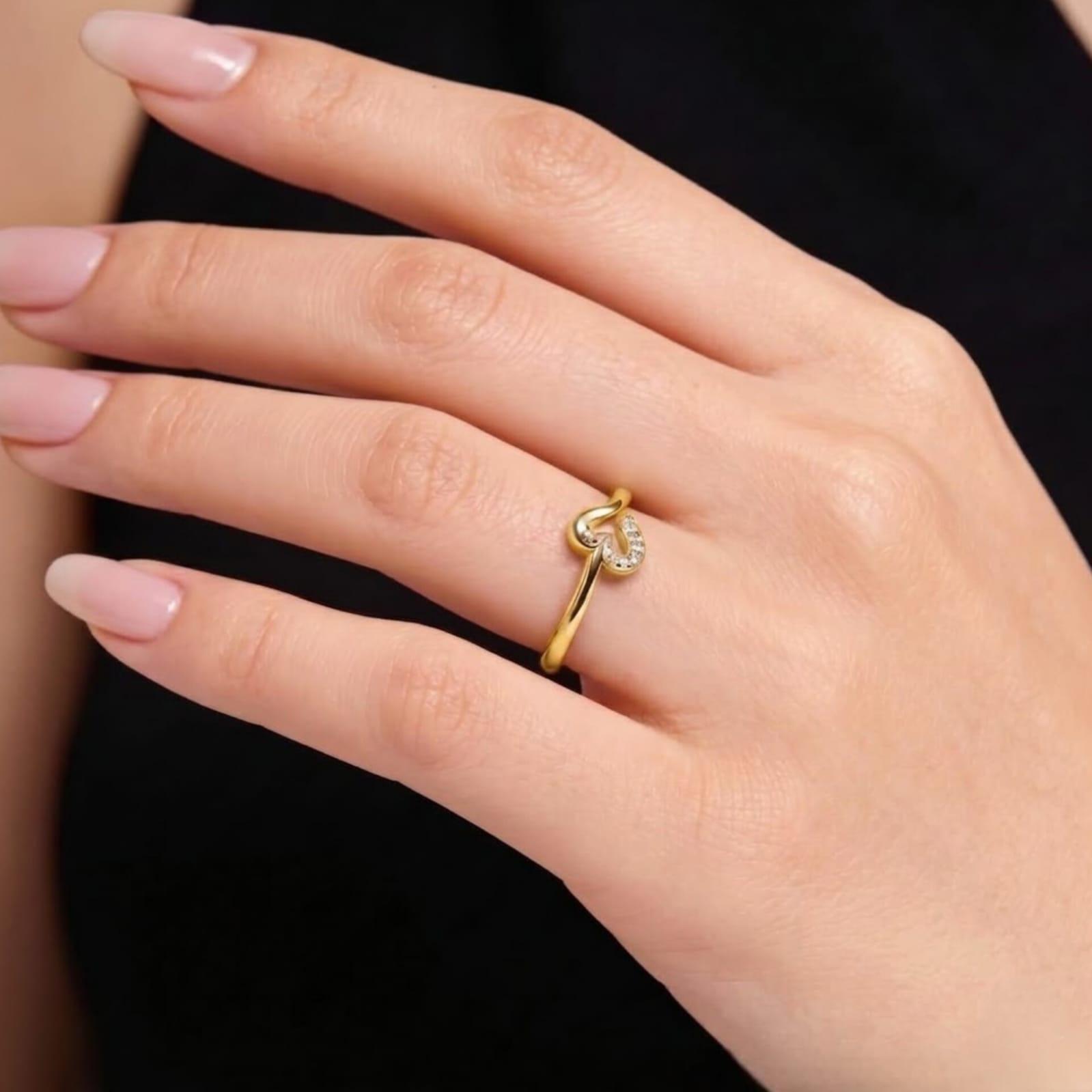 HeartGlow Ring , 7MM , 18 K , Yellow Gold
