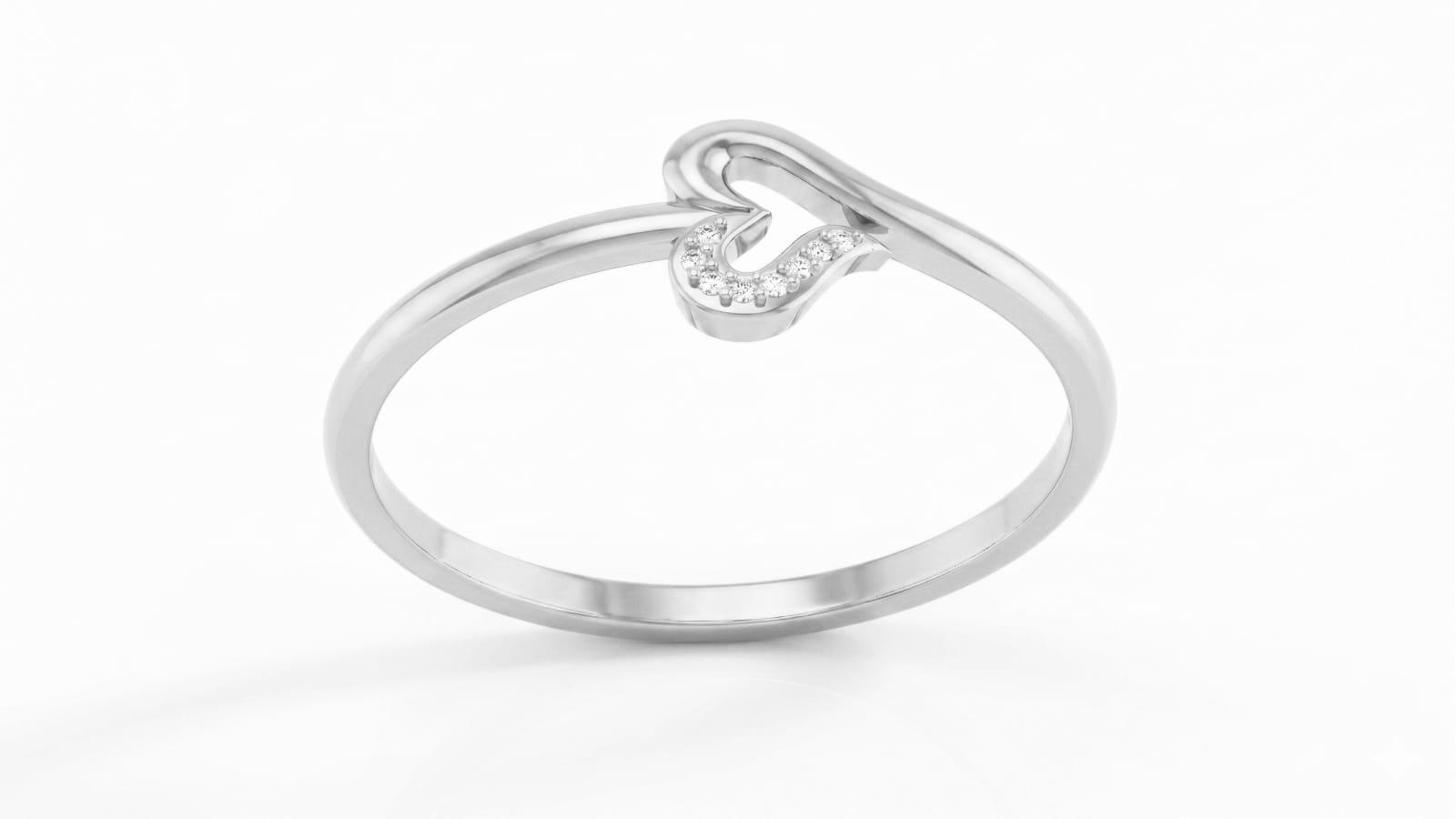 HeartGlow Ring , 7MM , 18 K , Yellow Gold