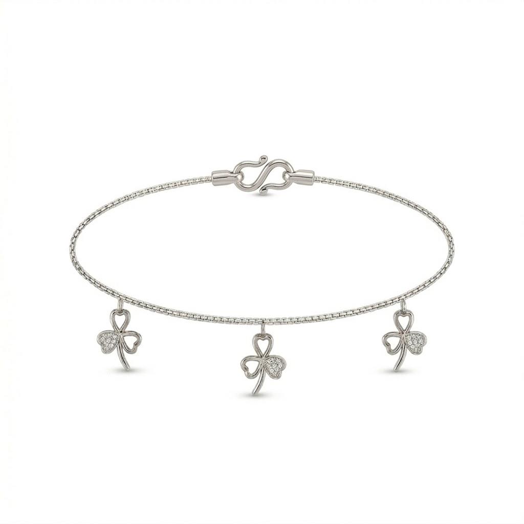 Charm Diamond Bracelet , 5.5 Inch , Yellow Gold , 18 K