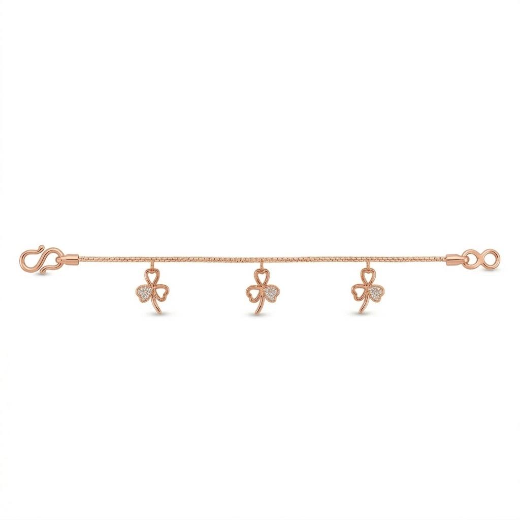 Charm Diamond Bracelet , 5.5 Inch , Yellow Gold , 18 K