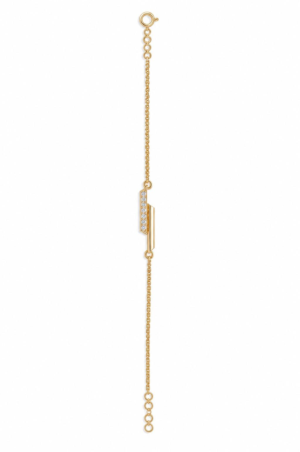 Liora Diamond Bracelet , 5.5 Inch , Yellow Gold , 18 K