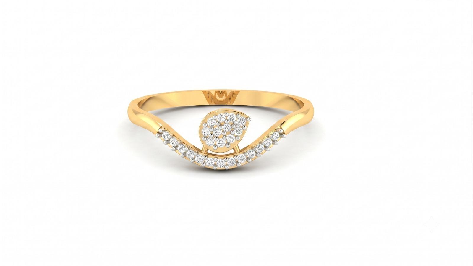 Blossom Grace Ring , 7MM , 18 K , Yellow Gold