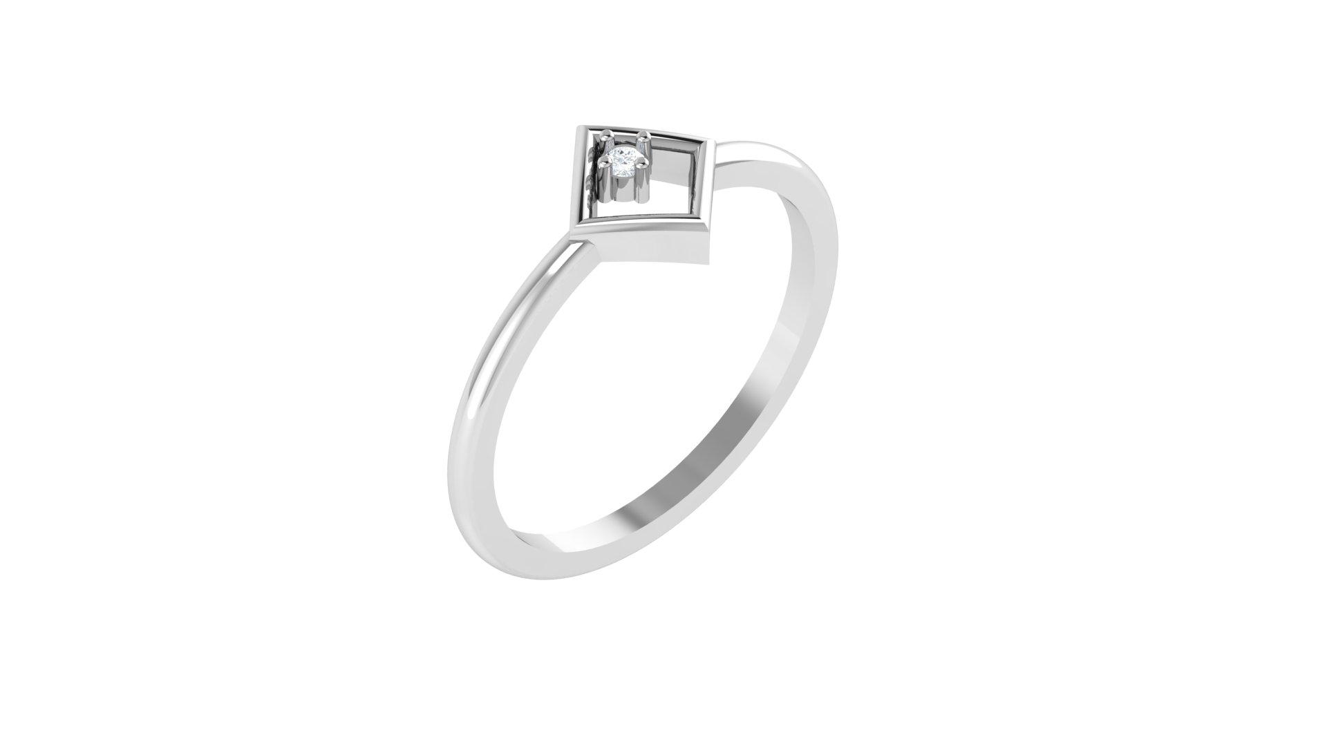 Elegant Square Halo Ring , 7MM , 18 K , Yellow Gold