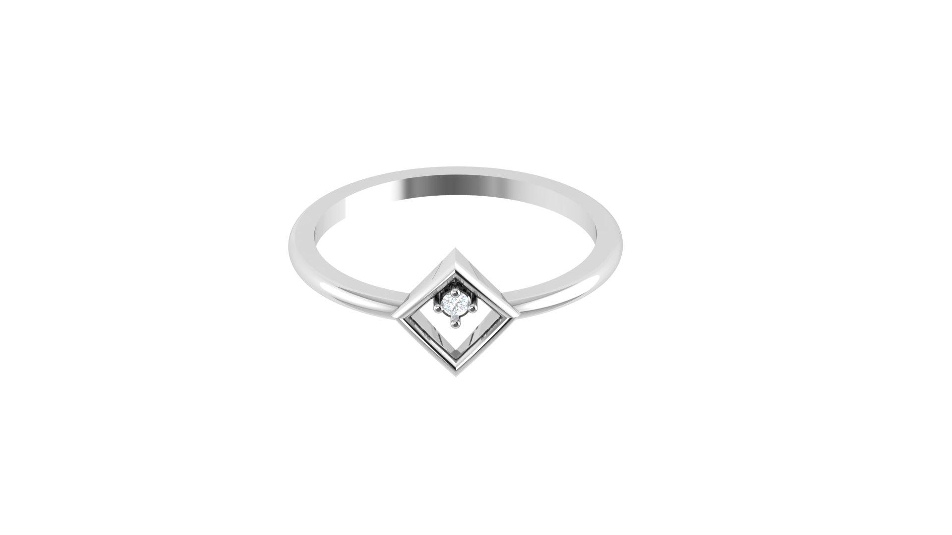 Elegant Square Halo Ring , 7MM , 18 K , Yellow Gold